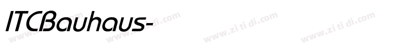 ITCBauhaus字体转换