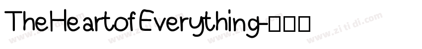 TheHeartofEverything字体转换