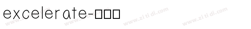 excelerate字体转换
