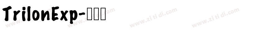 TrilonExp字体转换