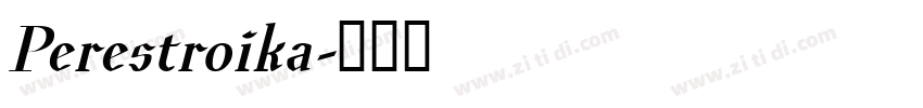 Perestroika字体转换