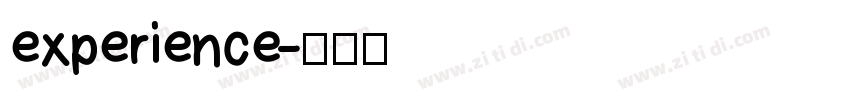 experience字体转换