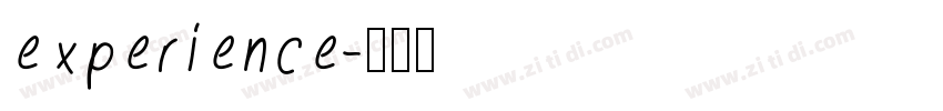 experience字体转换