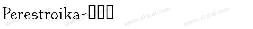 Perestroika字体转换