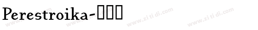 Perestroika字体转换