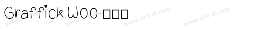 GraffickW00字体转换