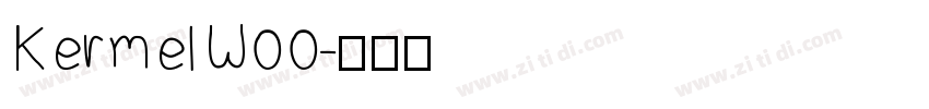 KermelW00字体转换