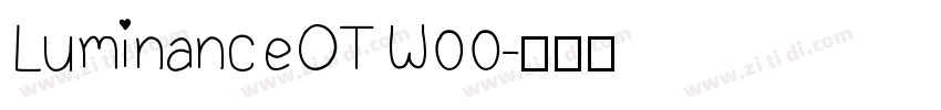 LuminanceOTW00字体转换