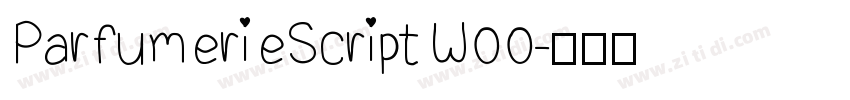 ParfumerieScriptW00字体转换