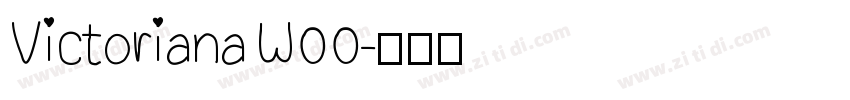 VictorianaW00字体转换