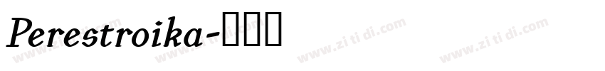 Perestroika字体转换