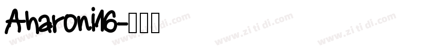 Aharoni16字体转换