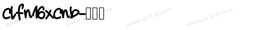 clfn16xcnb字体转换