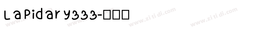 Lapidary333字体转换