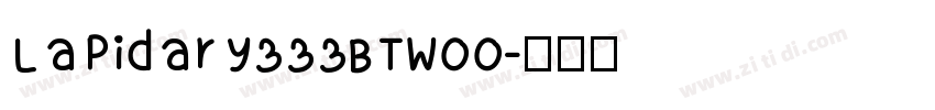 Lapidary333BTW00字体转换