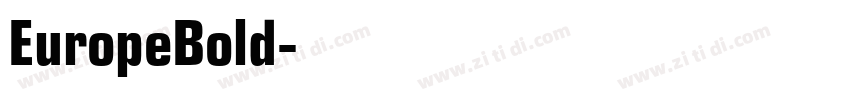 EuropeBold字体转换