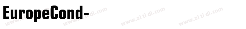 EuropeCond字体转换