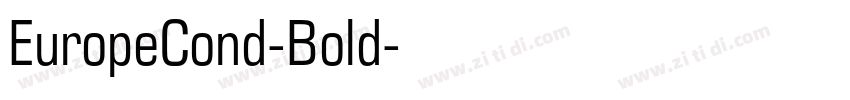 EuropeCond-Bold字体转换
