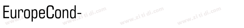 EuropeCond字体转换