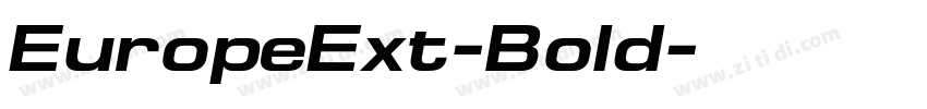 EuropeExt-Bold字体转换