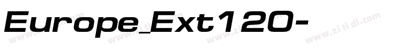 Europe_Ext120字体转换