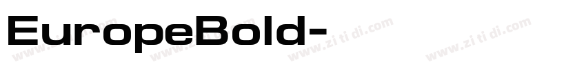 EuropeBold字体转换