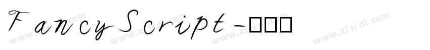 FancyScript字体转换