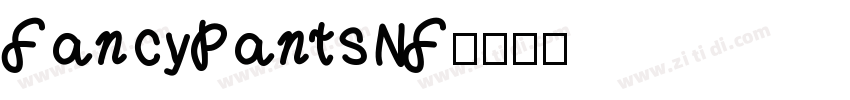 FancyPantsNF字体转换