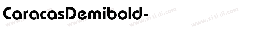CaracasDemibold字体转换