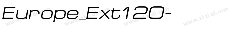 Europe_Ext120字体转换