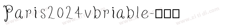 Paris2024vbriable字体转换