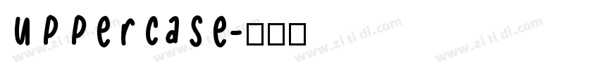 uppercase字体转换