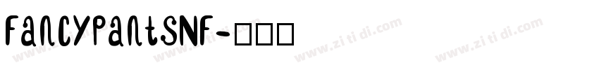 FancyPantsNF字体转换