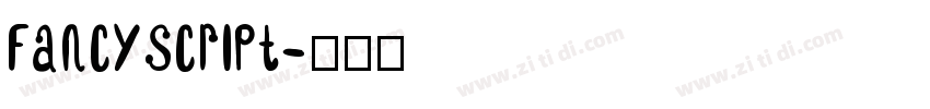 FancyScript字体转换