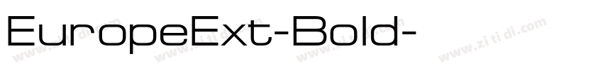 EuropeExt-Bold字体转换