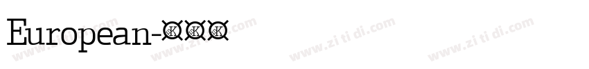 European字体转换