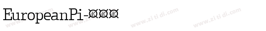 EuropeanPi字体转换