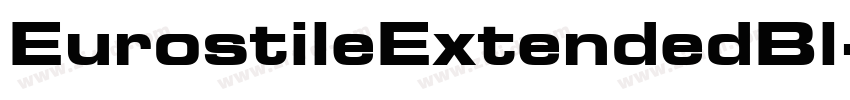 EurostileExtendedBl字体转换