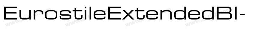 EurostileExtendedBl字体转换