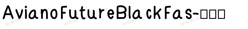 AvianoFutureBlackFas字体转换