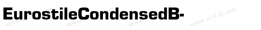 EurostileCondensedB字体转换
