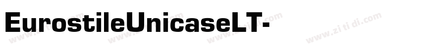 EurostileUnicaseLT字体转换