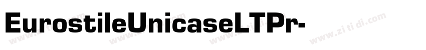 EurostileUnicaseLTPr字体转换