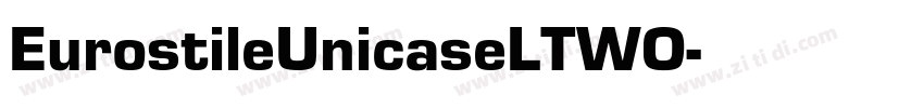 EurostileUnicaseLTWO字体转换
