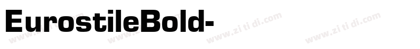 EurostileBold字体转换