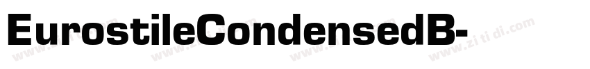 EurostileCondensedB字体转换