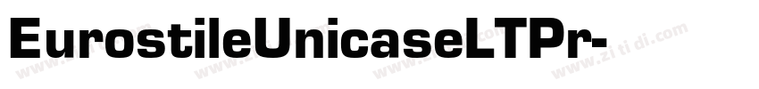 EurostileUnicaseLTPr字体转换