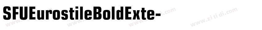 SFUEurostileBoldExte字体转换