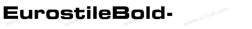 EurostileBold字体转换