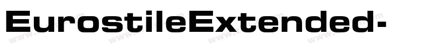 EurostileExtended字体转换